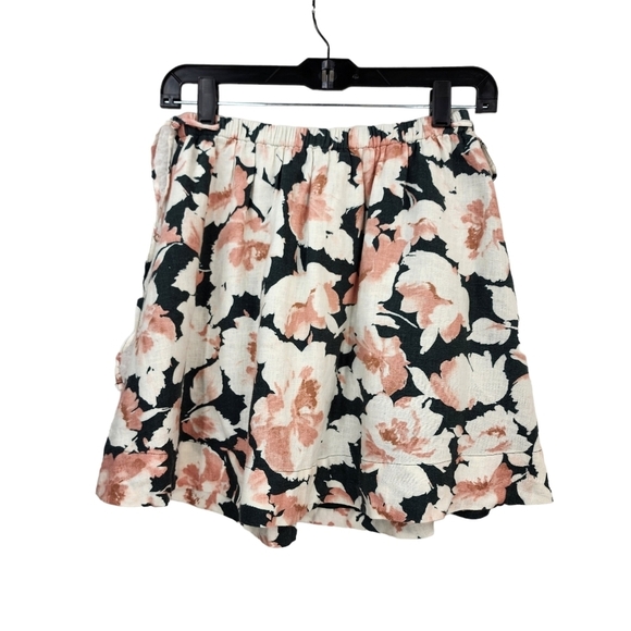 Abercrombie & Fitch Women's Linen-Blend Floral Mini Skirt - S - Picture 2 of 8